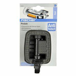 Fischer pedals with anti-slip and reflectors, suitable for all bicycle types, black - immagine 3