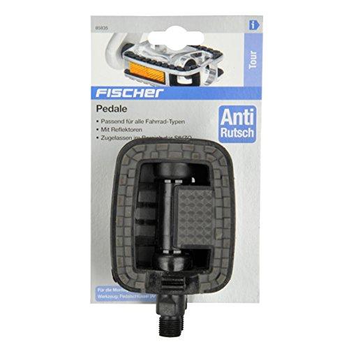 B01N32JHIF gal 1 69cfa0d14a856 Fischer pedals with anti-slip and reflectors, suitable for all bicycle types, black
