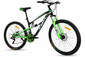 IBK Bicicletta MTB 27.5'' Pollici Bici Global Mountain Bike BIAMMORTIZZATA Ragazzo Cambio 21 Velocità Freni a Disco