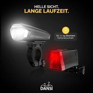 DANSI LED Light Set - Illuminazione per biciclette omologata StVZO con 60, 30 e 15 Lux | Illuminazione per biciclette a LED a 8 DANSI LED Light Set - Illuminazione per biciclette omologata StVZO con 60, 30 e 15 Lux | Illuminazione per biciclette a LED a - immagine 4