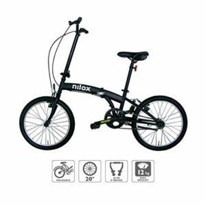 Nilox, Bike X0, Bici Pieghevole, Facile da Trasportare, Design Moderno, con Telaio Opaco in Acciaio, Bicicletta Leggera, 1... - immagine 3