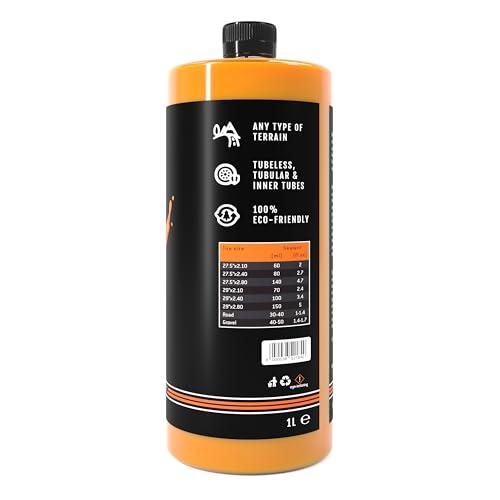 B07QCPGPKH gal 1 69cfb6d77cae7 PMP Orange Latex - Lattice Liquido Sigillante Antiforatura per Coperture Tubeless MTB e STRADA. La Tua Assicurazione Contro l