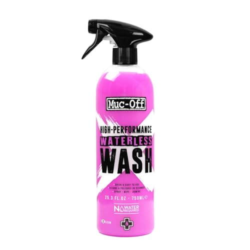 B07QKNV828 gal 0 69cfb726b12f8 Muc-Off Waterless Wash, 750 ml - Detergente Bici Senza Risciacquo - Spray Detergente a Secco per Bici ad Alte Prestazioni, Pu