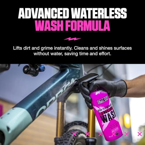 B07QKNV828 gal 2 69cfb72c2bac0 Muc-Off Waterless Wash, 750 ml - Detergente Bici Senza Risciacquo - Spray Detergente a Secco per Bici ad Alte Prestazioni, Pu