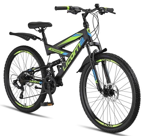 B07TSLBBHW gal 0 69cfbd8840c35 Licorne Bike Strong 2D Premium Mountain Bike in 26, 27,5 e 29 pollici, bicicletta per ragazzi, ragazze, donne e uomini, freno