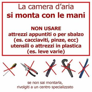 ECA26AMD COPPIA 2 CAMERE D'ARIA 26 x 1.75/1.90/2.125 CON VALVOLA SCHRADER AMERICA PER MTB CITY MOUNTAIN BIKE BICI BICICLETTA - immagine 3