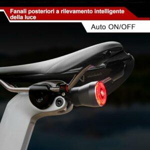 Luce Posteriore Bici Intelligente con Sensore di Frenata, Fanale Bici USB Ricaricabile Impermeabile IP65, 22 LED COB Rosso, 3 9 Luce Posteriore Bici Intelligente con Sensore di Frenata, Fanale Bici USB Ricaricabile Impermeabile IP65, 22 LED COB Rosso, 3 - immagine 5