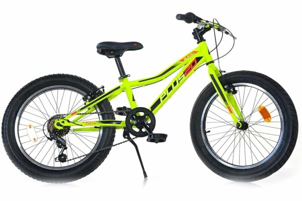 B07V9MNR6F 69cfc0c2bd6ec Bicicletta Fat-Bike Ragazzo 20" 6V Aurelia MTB Plus Gialla