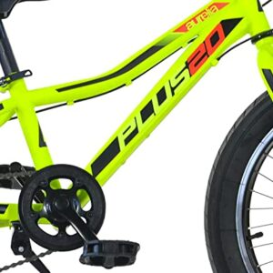 Bicicletta Fat-Bike Ragazzo 20" 6V Aurelia MTB Plus Gialla - immagine 3