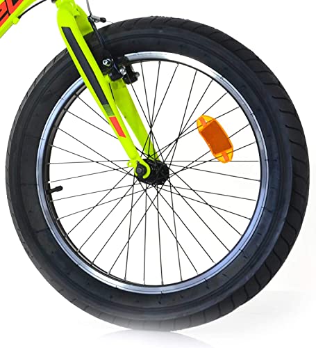 B07V9MNR6F gal 2 69cfc0d852df4 Bicicletta Fat-Bike Ragazzo 20" 6V Aurelia MTB Plus Gialla
