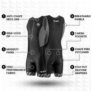 SLS3 Tuta da Triathlon da Uomo Trisuit da 2 Tasche FRT Ottima vestibilità e comodità | Progettato Tedesco 2019 8 SLS3 Tuta da Triathlon da Uomo Trisuit da 2 Tasche FRT Ottima vestibilità e comodità | Progettato Tedesco 2019 - immagine 4