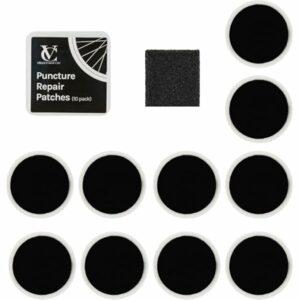 VeloChampion Kit di Riparazione forature Toppe autoadesive per Pneumatici da Bici per Strada, MTB, BMX, ebike | per forature