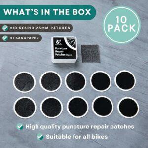 VeloChampion Kit di Riparazione forature Toppe autoadesive per Pneumatici da Bici per Strada, MTB, BMX, ebike | per forature - immagine 5