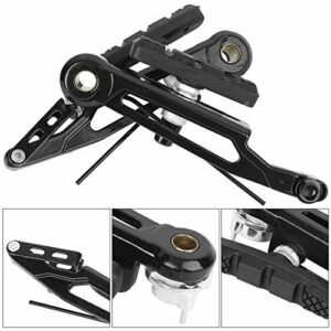 LetCart Bicicletta V Brake Folding- Una Coppia di Parti in Lega di Alluminio ad Alta Resistenza Pieghevole Nero Braccio Lungo - immagine 4