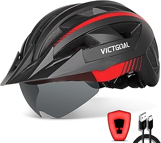 B08D2Z7X49 69ce5ed3f3c65 Annuncio sponsorizzato – VICTGOAL Casco da ciclismo da uomo e donna, con visiera magnetica rimovibile, traspirante, con 21...