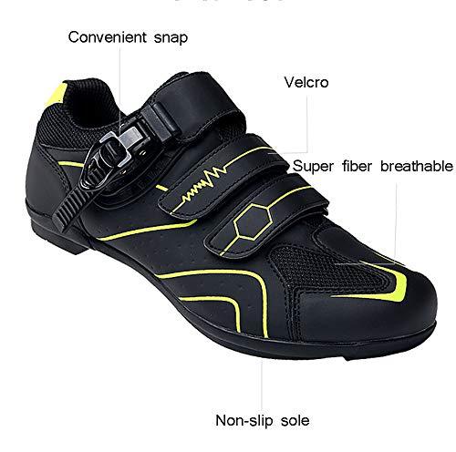 B08DDFVD28 gal 1 69cf8ea87c499 Scarpe da Ciclismo Antiscivolo, Scarpe da Strada e Mountain Bike Traspiranti in Fibra di Carbonio, Scarpe Sportive Assistite
