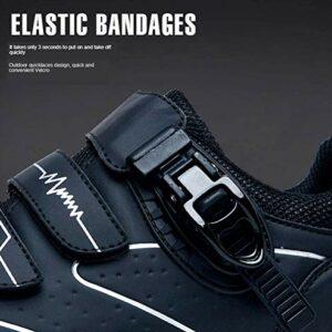 Scarpe da Ciclismo Antiscivolo, Scarpe da Strada e Mountain Bike Traspiranti in Fibra di Carbonio, Scarpe Sportive Assistite - immagine 5