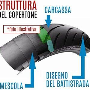 ECOVELO' 2 COPERTONI MTB 26 x 1.95 (50-559) + 2 CAMERE D'ARIA PER MTB BICICLETTA NERO BICI MOUNTAIN BIKE - immagine 4