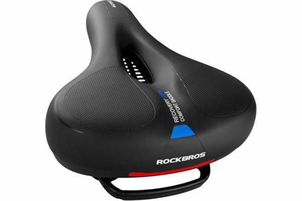 B08S3D6SW6 69cfa05e467e8 ROCKBROS Sella Bici Comoda in Gel, Sella Ergonomica per MTB Bicicletta, Sellino Morbido Traspirante, Uomo Donna, con Strisce
