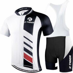 X-TIGER Ciclismo Uomo 5D Gel Salopette Pantaloncini Corti Imbottiti Set di Abbigliamento Ciclista