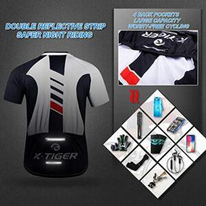 X-TIGER Ciclismo Uomo 5D Gel Salopette Pantaloncini Corti Imbottiti Set di Abbigliamento Ciclista - immagine 5