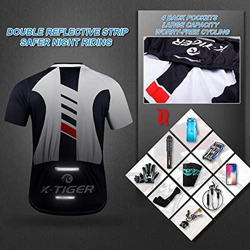 B08TBDVRYW gal 3 69cf8c5502132 X-TIGER Ciclismo Uomo 5D Gel Salopette Pantaloncini Corti Imbottiti Set di Abbigliamento Ciclista