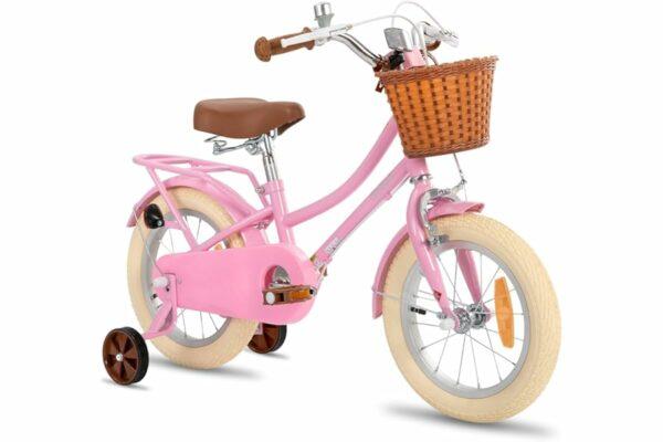 B08VVZTD6M 69cfa25465396 STITCH MANCHI Bicicletta per bambini da 12 & 14 & 16 & 18 pollici con cestino e ruote stabilizzatrici per bambine e bambini d