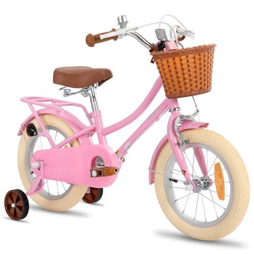 B08VVZTD6M gal 0 69cfa256935d7 STITCH MANCHI Bicicletta per bambini da 12 & 14 & 16 & 18 pollici con cestino e ruote stabilizzatrici per bambine e bambini d