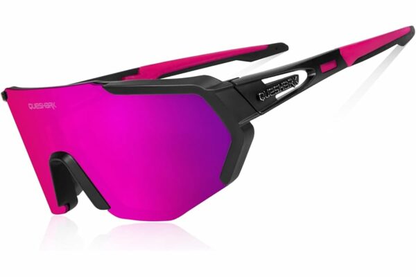 B0922M96JY 69cfba74c785a Queshark Polarizzati Anti-UV Occhiali da Ciclismo Bici MTB Intercambiabili per Sport Uomo Donna Guida Pesca Golf Baseball Cor