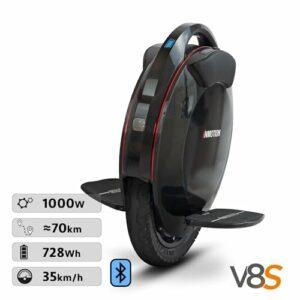 INMOTION Monociclo Elettrico V8S, Adulti, Nero, Motore 1000W, Autonomia fino a 70km, 25km/h, Pneumatico gonfiabile 16" - immagine 4