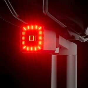 Luce Posteriore Bici, 6 Modalità di illuminazione Fanale Posteriore Bicicletta Ricaricabile Tramite USB Freno Intelligente co - immagine 1