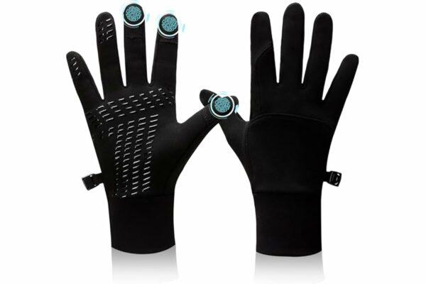 B09MQ4BY18 69cf8c8d59942 BLUEVER Guanti da Corsa, Guanti Invernali Antivento Touchscreen Guanti Sportivi Caldi Antiscivolo Idrorepellenti per Uomo Don