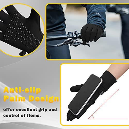 B09MQ4BY18 gal 3 69cf8c97a42b2 BLUEVER Guanti da Corsa, Guanti Invernali Antivento Touchscreen Guanti Sportivi Caldi Antiscivolo Idrorepellenti per Uomo Don