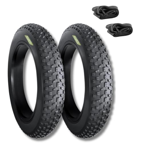 B09NL7J1ZP gal 0 69cfa16fd2b02 ECOVELO 2 COPERTONI 20 X 4.0 + CAMERE D’ARIA COPPIA PNEUMATICI TASSELLATI PER FAT BIKE E-BIKE GOMME 20'' MTB CON RUOTE FAT