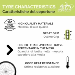 ECOVELO 2 COPERTONI 20 X 4.0 + CAMERE D’ARIA COPPIA PNEUMATICI TASSELLATI PER FAT BIKE E-BIKE GOMME 20'' MTB CON RUOTE FAT - immagine 4