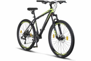 Licorne Bike - Mountain bike Diamond in alluminio, bicicletta per adolescenti, uomini e donne, cambio a 21 marce, freno a dis