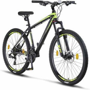 Licorne Bike - Mountain bike Diamond in alluminio, bicicletta per adolescenti, uomini e donne, cambio a 21 marce, freno a dis