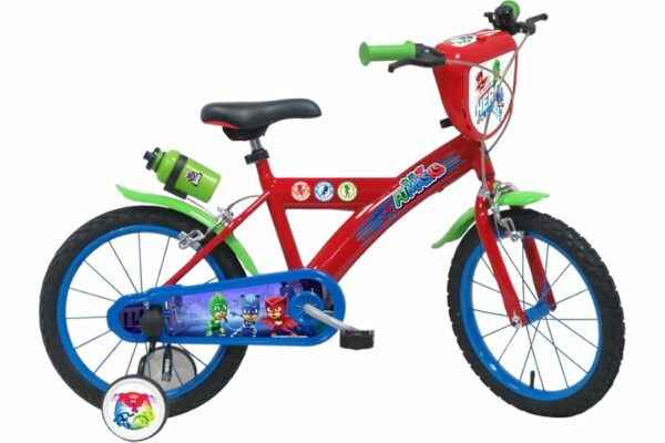 B09T3KG3SZ 69cfa39d13374 PJ MASKS Bici 16'', Bicicletta Bambino, Rosso