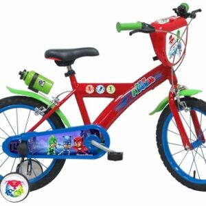 PJ MASKS Bici 16'', Bicicletta Bambino, Rosso - immagine 2