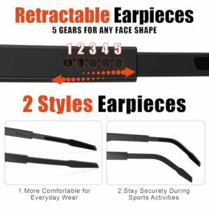 X-TIGER Occhiali Da Ciclismo,Polarizzati per TR90 Occhiali Bici MTB Con 5 Lenti intercambiabili per Ciclismo Corsa Pesca Guid 7 X-TIGER Occhiali Da Ciclismo,Polarizzati per TR90 Occhiali Bici MTB Con 5 Lenti intercambiabili per Ciclismo Corsa Pesca Guid - immagine 3