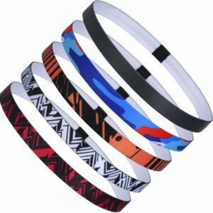 URAQT Sport Fascia Capelli Antiscivolo, Sportiva Fasce per Capelli Sottile Elastico Turbante Fasciaa, Sport Fasce Sottile Uni