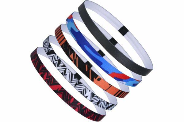 B09XXBMMXH 69cf8d16bf6f9 URAQT Sport Fascia Capelli Antiscivolo, Sportiva Fasce per Capelli Sottile Elastico Turbante Fasciaa, Sport Fasce Sottile Uni