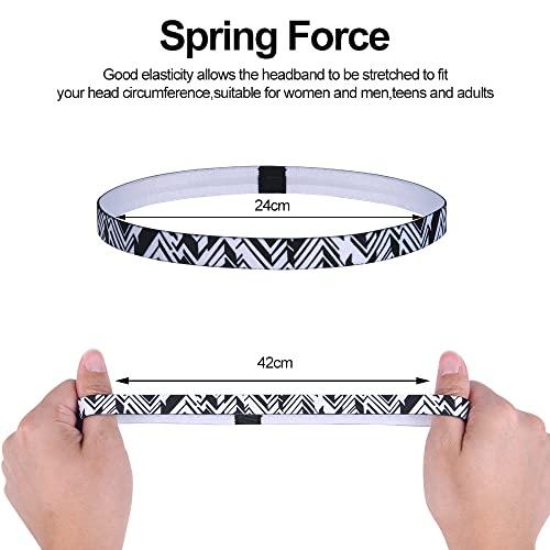 B09XXBMMXH gal 1 69cf8d1b1f3d4 URAQT Sport Fascia Capelli Antiscivolo, Sportiva Fasce per Capelli Sottile Elastico Turbante Fasciaa, Sport Fasce Sottile Uni