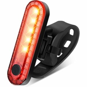 EBUYFIRE Luce Posteriore Bici da Corsa con 4 Modalità LED, Installazione Senza Attrezzi - USB Ricaricabile, IPX4 Impermeabile