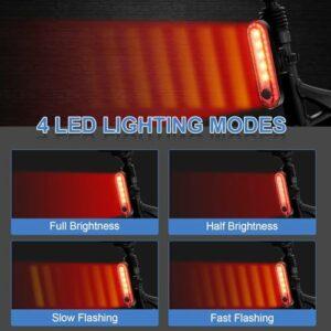 EBUYFIRE Luce Posteriore Bici da Corsa con 4 Modalità LED, Installazione Senza Attrezzi - USB Ricaricabile, IPX4 Impermeabile 8 EBUYFIRE Luce Posteriore Bici da Corsa con 4 Modalità LED, Installazione Senza Attrezzi - USB Ricaricabile, IPX4 Impermeabile - immagine 4