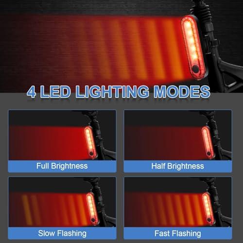 EBUYFIRE Luce Posteriore Bici da Corsa con 4 Modalità LED, Installazione Senza Attrezzi - USB Ricaricabile, IPX4 Impermeabile 3 B09Z65WJ97 gal 2 69cfa58b66448 EBUYFIRE Luce Posteriore Bici da Corsa con 4 Modalità LED, Installazione Senza Attrezzi - USB Ricaricabile, IPX4 Impermeabile