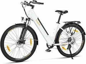 Eleglide Bicicletta elettrica da trekking, bicicletta elettrica T1 Step-Thru, 27,5", bici da trekking, E-Citybike con batt...