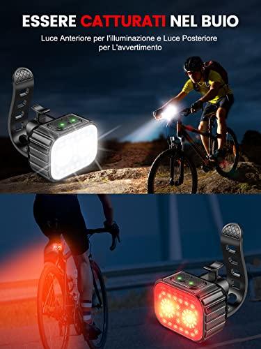 CIRYCASE Luci Bici Anteriori & Posteriori, USB Ricaricabile Luci Bicicletta LED Super Luminosa, Impermeabile IPX6 Luce Bici, 2 B0B3SX6QPQ gal 1 69cfa532b17a4 CIRYCASE Luci Bici Anteriori & Posteriori, USB Ricaricabile Luci Bicicletta LED Super Luminosa, Impermeabile IPX6 Luce Bici,