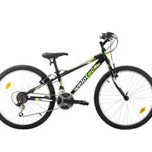 Multibrand Velotec Tempo Mountain Bike in alluminio da 24 pollici, 18 velocità, V-Brake, bici per ragazzi, adatta per 130–155 - immagine 2