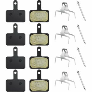 4 Paia Pastiglie Freno di Bicicletta per B01s TRP Tektro Deore, Pastiglie Freni Bici MTB a Disco in Resina Semimetallo